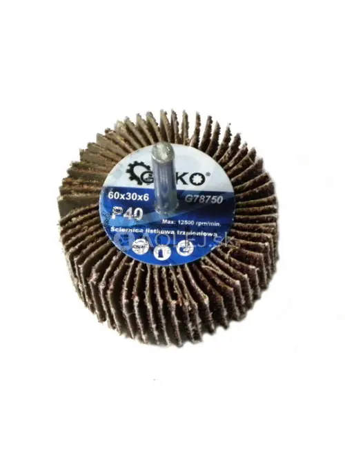 Brúsny listový kotúč na stopke 60x30x6 P100
