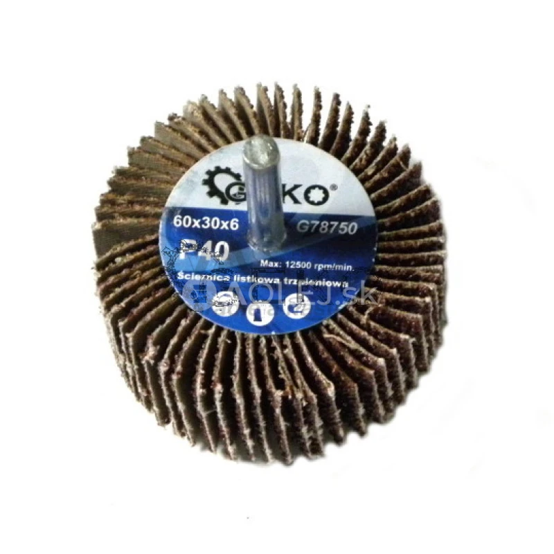 Brúsny listový kotúč na stopke 60x30x6 P100
