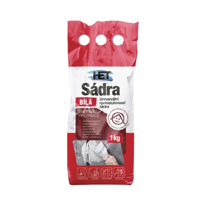 Sádra 1kg biela