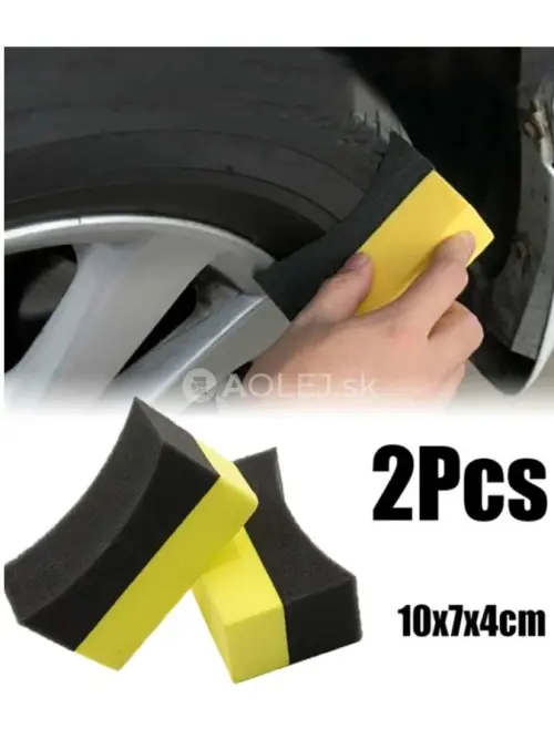 &Scaron;pongia na um&yacute;vanie pneumat&iacute;k, kľučiek a interi&eacute;ru auta 2ks v balen&iacute;