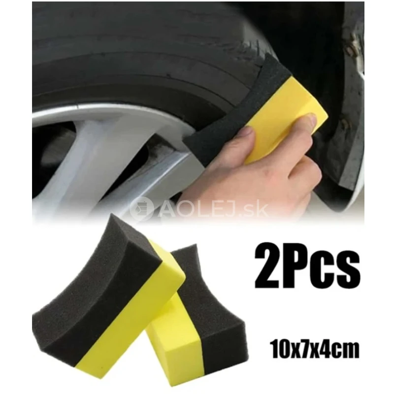 &Scaron;pongia na um&yacute;vanie pneumat&iacute;k, kľučiek a interi&eacute;ru auta 2ks v balen&iacute;