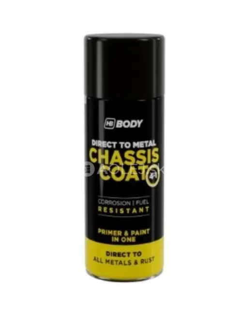 HB BODY 410 chassis coat, polomat - farba na kov a strechy 4 v 1 RAL 1018 sprej 400ml
