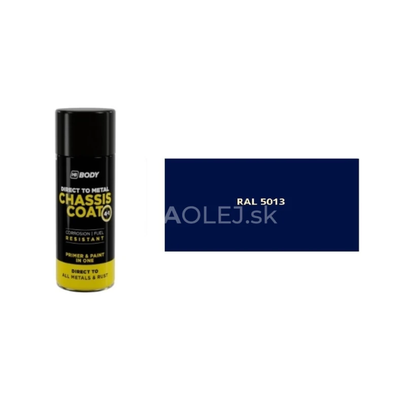 HB BODY 410 chassis coat, polomat - farba na kov a strechy 4 v 1 RAL 5013 sprej 400ml