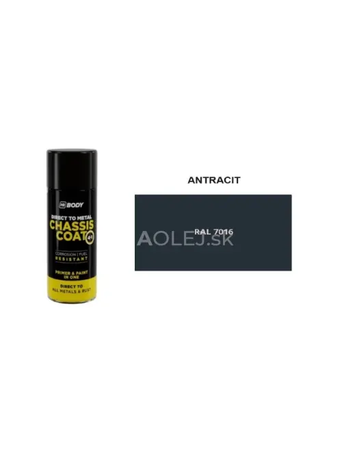 HB BODY 410 chassis coat, polomat - farba na kov a strechy 4 v 1 RAL 7016 sprej 400ml