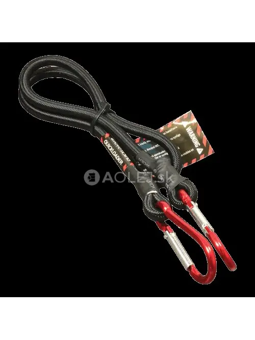 QUICKLOADER Bungee/Carabiner up&iacute;nacia guma s karab&iacute;nou 45 kg 80 cm x 8 mm