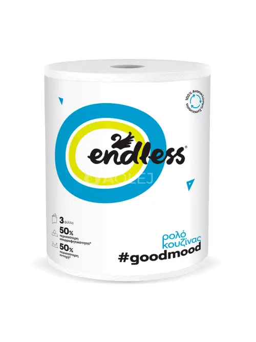 Endless GoodMood 3 vrstvová papierová utierka, kuchynská rolka 40m, 580g