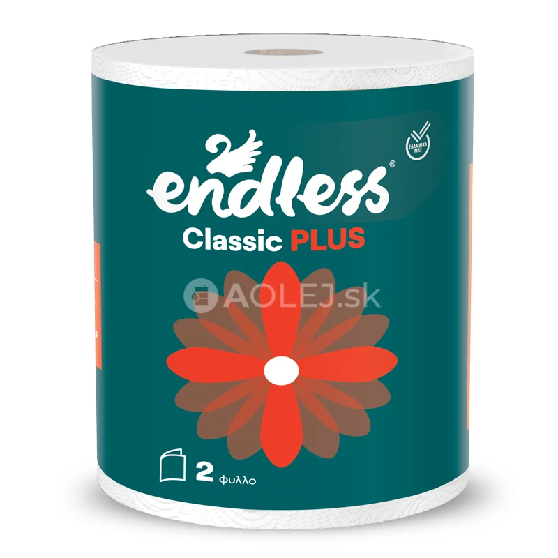 Endless Classic Plus 2 vrstvová papierová utierka, kuchynská rolka 42m, 400g