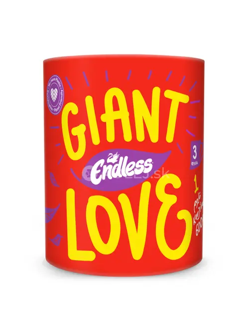 Endless Giant Love, 3 vrstvová papierová utierka, kuchynská rolka 40m, 600g