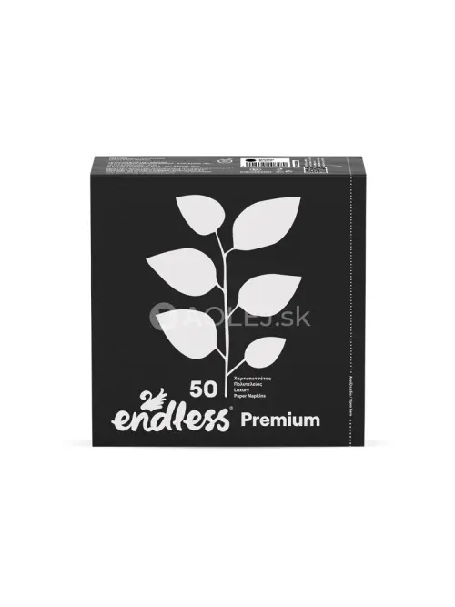 Endless Premium Black, 2 vrstvové papierové obrúsky, 50ks v balení