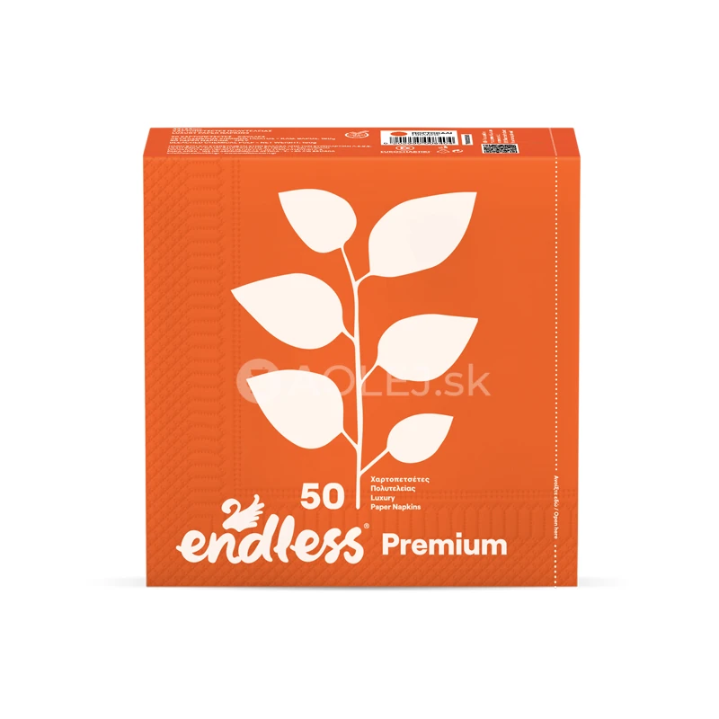 Endless Premium Orange, 2 vrstvové papierové obrúsky, 50ks v balení