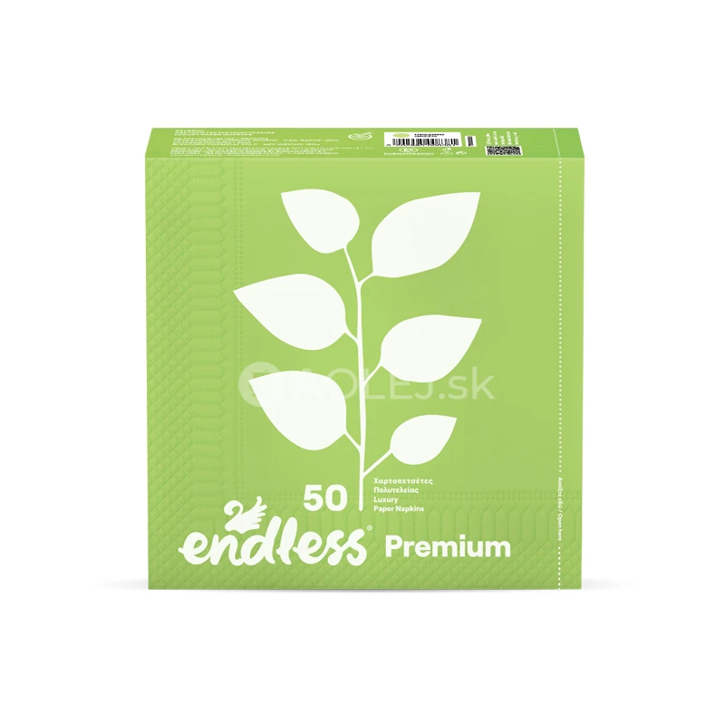 Endless Premium Green, 2 vrstvové papierové obrúsky, 50ks v balení