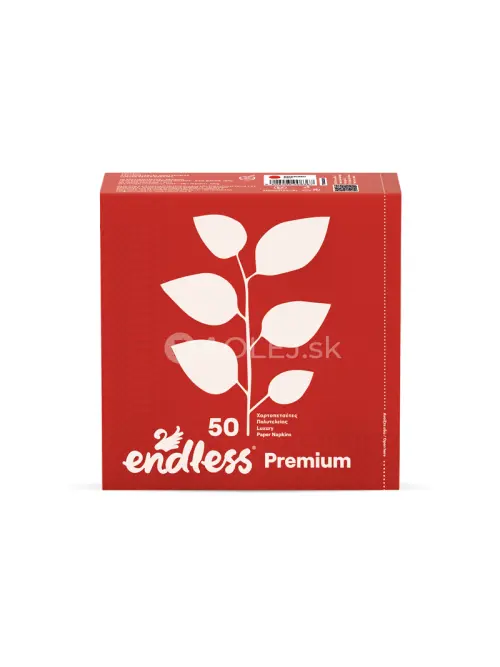 Endless Premium Red, 2 vrstvové papierové obrúsky, 50ks v balení