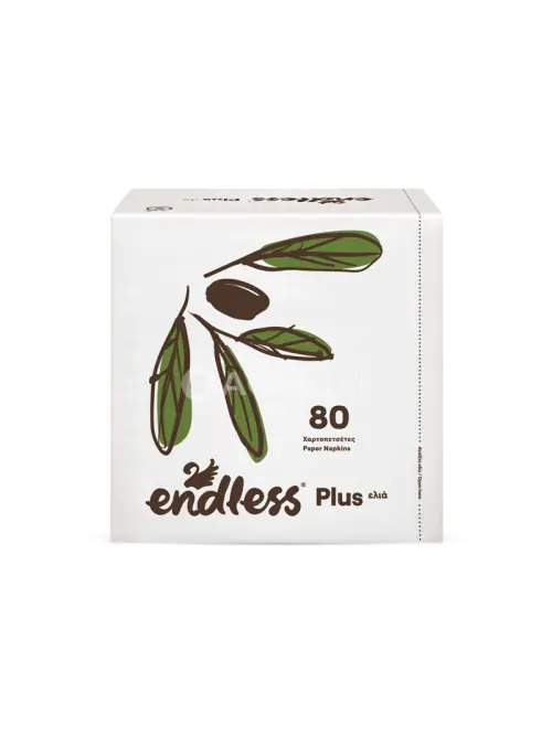 Endless Plus, 1 vrstvové papierové obrúsky ,,oliva