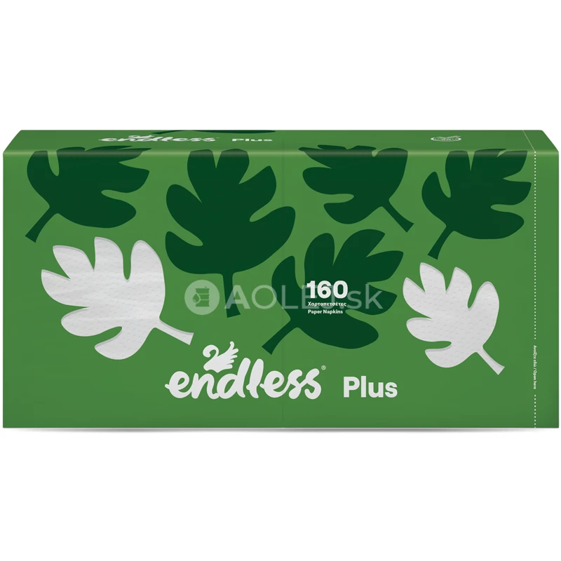 Endless Plus papierové obrúsky, 160ks v balení