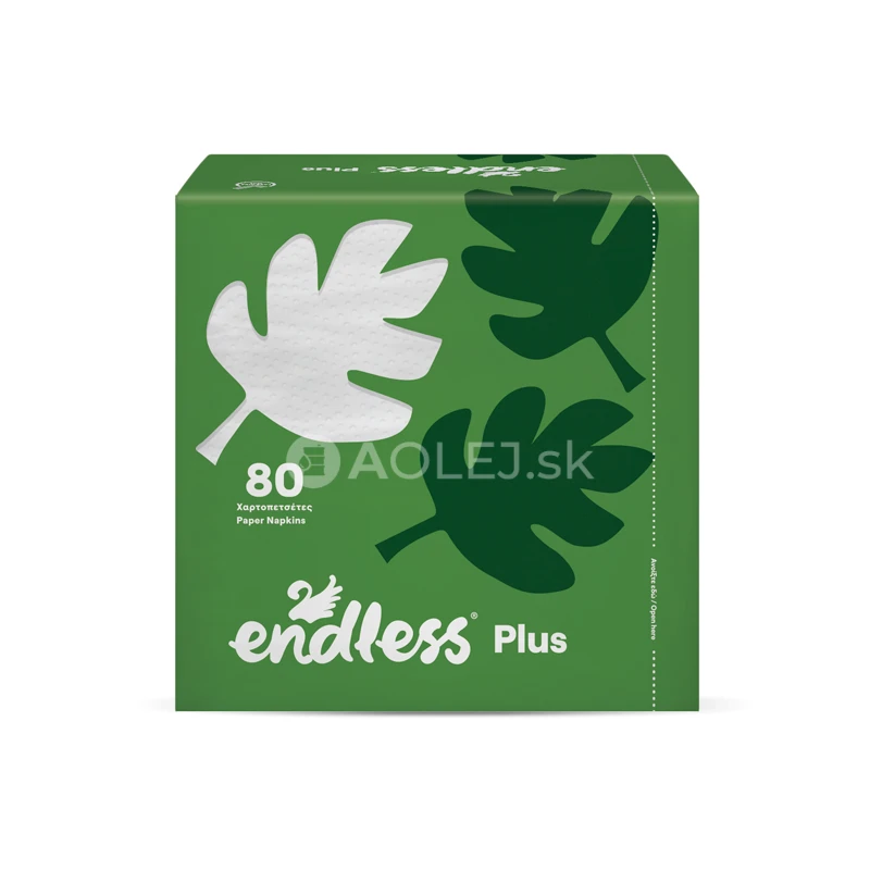 Endless Plus papierové obrúsky, 80ks v balení
