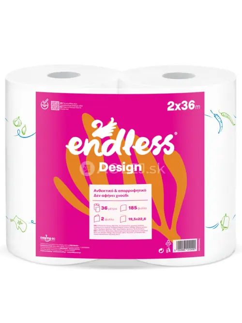 Endless Design, 2 vrstvová papierová utierka, kuchynská rolka, 2x36m