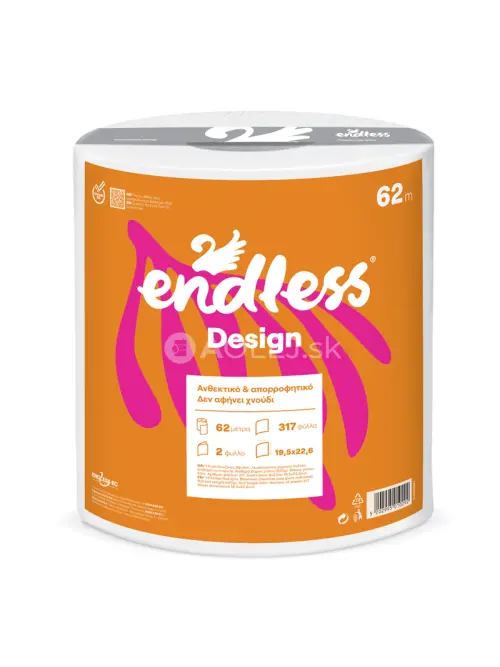 Endless Design, 2 vrstvová papierová utierka, kuchynská rolka, 62m, 600g
