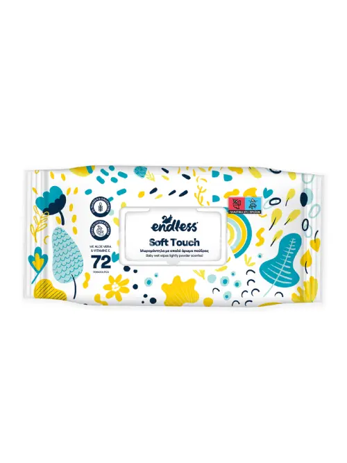 Endless Soft Touch, Detské vlhčené utierky, 72ks v balení