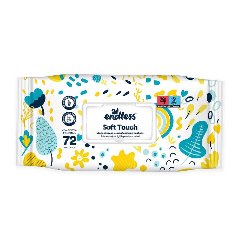 Endless Soft Touch, Detské vlhčené utierky, 72ks v balení