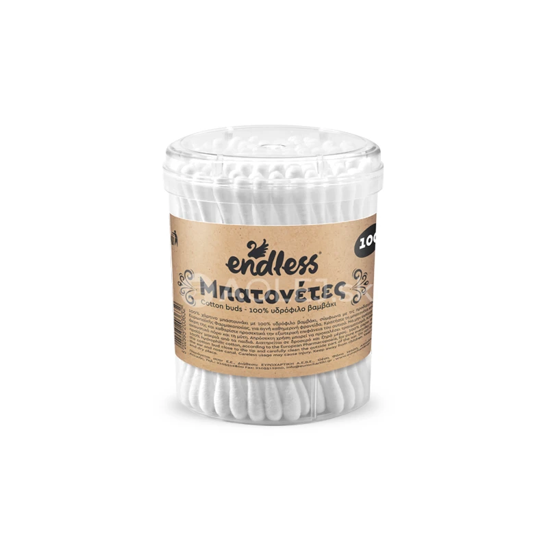 Endless Vatové tyčinky, 100ks v balení