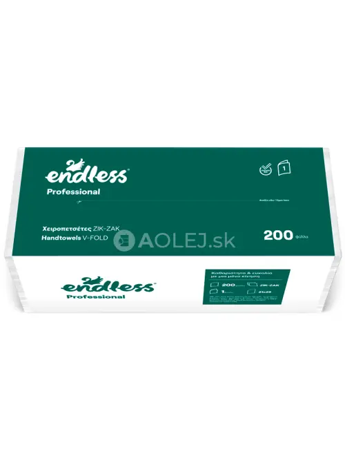 Endless Professional, 1 vrstvové papierové utierky, 21x25cm, 200ks v balení