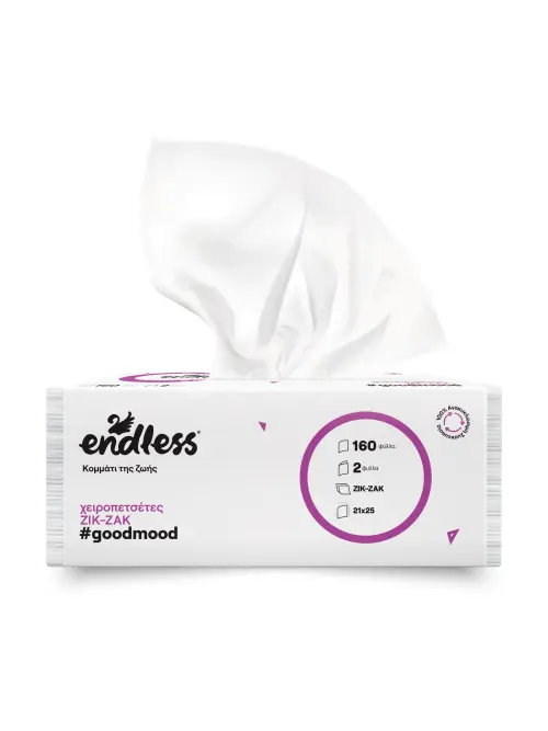 Endless GoodMood, 2 vrstvové vyťahovacie utierky, 21x25cm, 160ks v balení