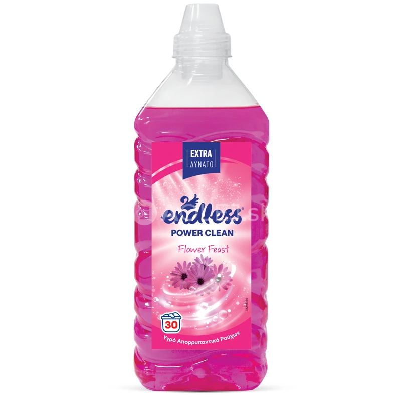 Endless Power Clean, Tekutý prací prostriedok, Flower Feast 1850 ml