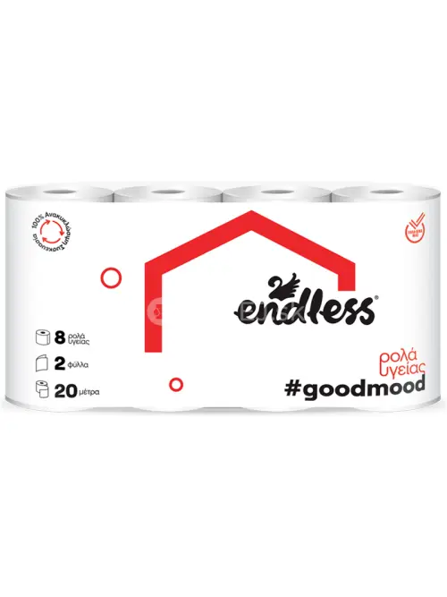 Endless GoodMood, Toaletný papier 2 vrstvový, 20m/rolka, 8ks v balení