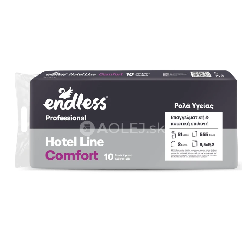 Endless Professional Comfort, Toaletný papier, sanitárny 2 vrstvový, 51m/rolka, 10ks v balení