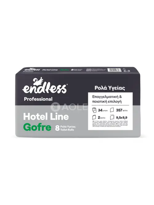 Endless Professional Gofre, Toaletný papier, sanitárny 2 vrstvový, 34m/rolka, 8ks v balení