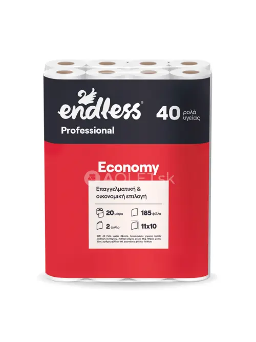 Endless Professional Economy, Toaletný papier, sanitárny 2 vrstvový, 20m/rolka, 40ks v balení