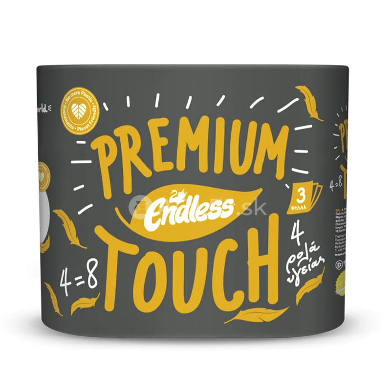 Endless Premium Touch, Toaletný papier 3 vrstvový, 34m/rolka, 4ks v balení