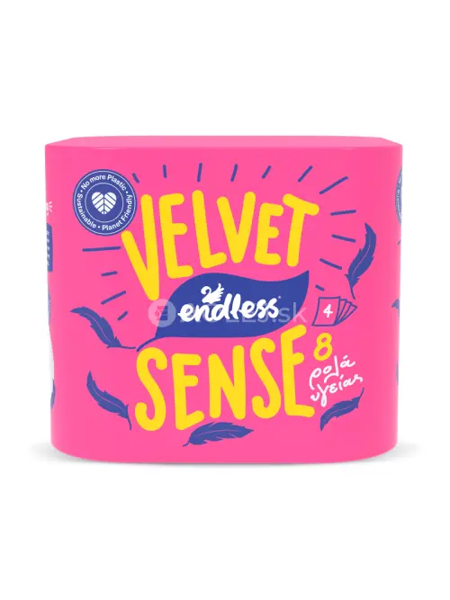 Endless Velvet Sense, Toalený papier 4 vrstnový, 16m/rolka, 8ks v balení