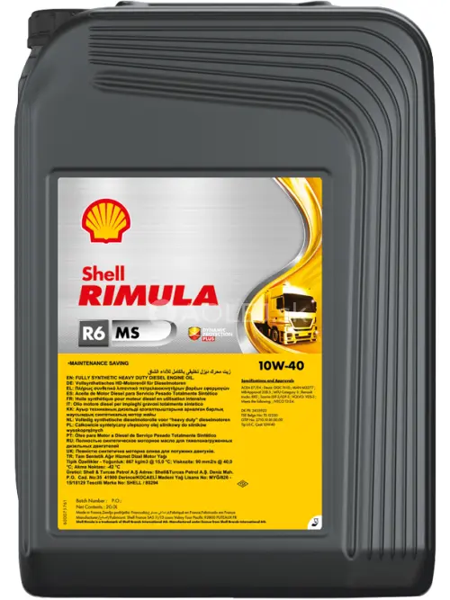 Shell Rimula R6 MS 10W-40 20L