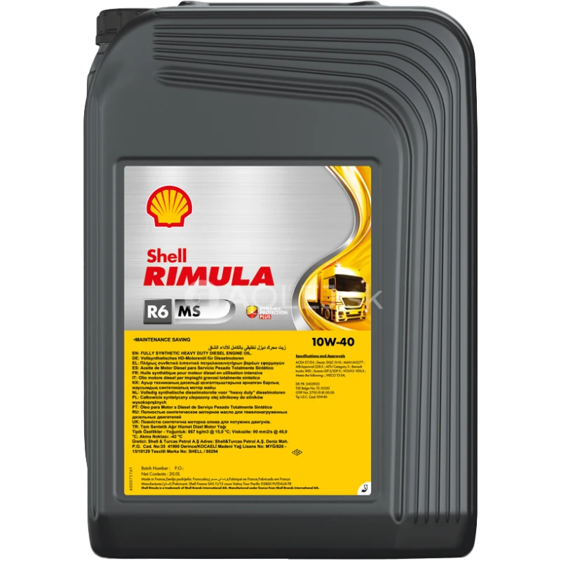 Shell Rimula R6 MS 10W-40 20L