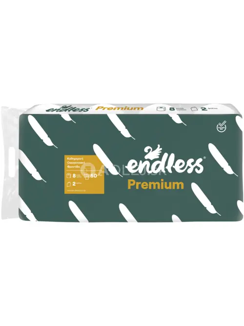 Endless Premium, Toaletný papier 2 vrstvový, 50m/rolka, 8ks v balení
