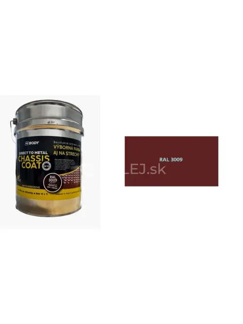 HB BODY CHASSIS COAT Vysokokvalitn&aacute; farba na strechy 4 v 1 polomatn&aacute; RAL 3009 5L / 6kg