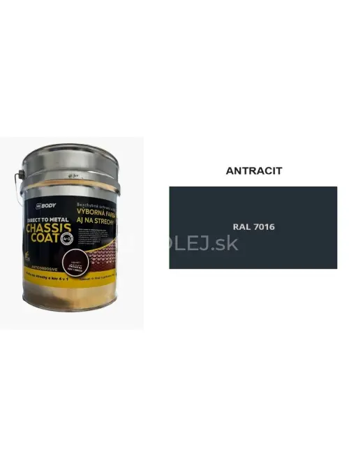 HB BODY CHASSIS COAT Vysokokvalitn&aacute; farba na strechy 4 v 1 polomatn&aacute; RAL 7016 5L / 6kg