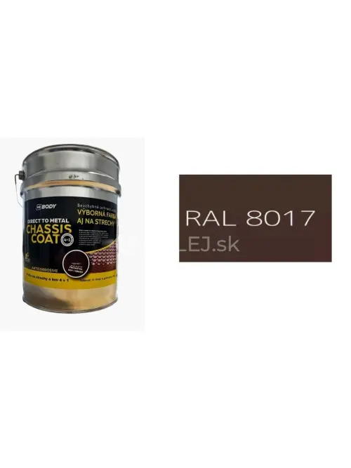 HB BODY CHASSIS COAT Vysokokvalitn&aacute; farba na strechy 4 v 1 polomatn&aacute; RAL 8017 5L / 6kg