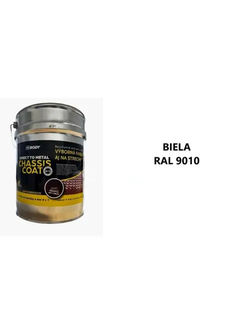 HB BODY CHASIS COAT Vysokokvalitn&aacute; farba na strechy  4 v 1 polomatn&aacute; RAL 9010 10L / 12kg