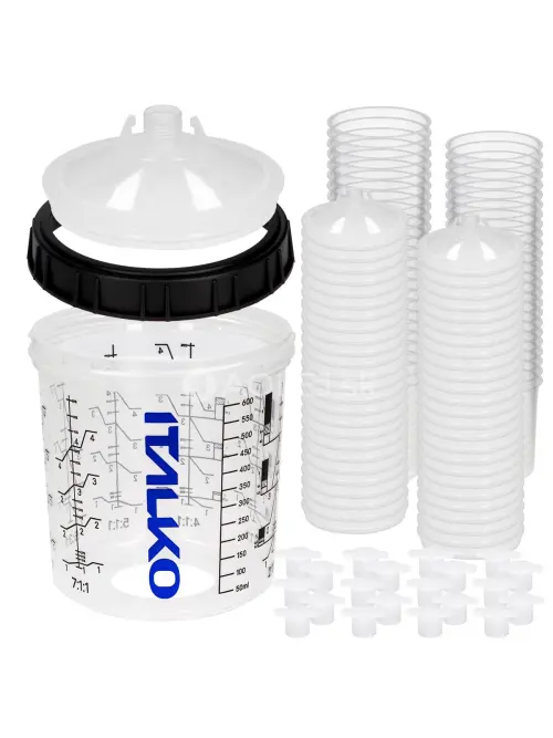 ITALKO sada mie&scaron;ac&iacute;ch poh&aacute;rov do striekacej pi&scaron;tole 1 odm. n&aacute;doba,  50KS 650ML 190 MICRON