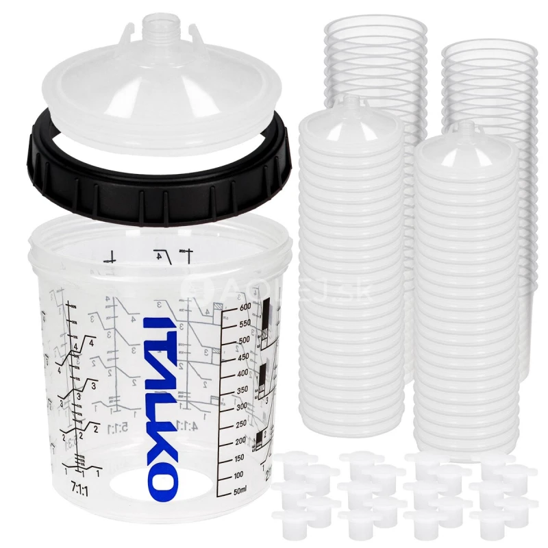ITALKO sada mie&scaron;ac&iacute;ch poh&aacute;rov do striekacej pi&scaron;tole 1 odm. n&aacute;doba,  50KS 650ML 190 MICRON