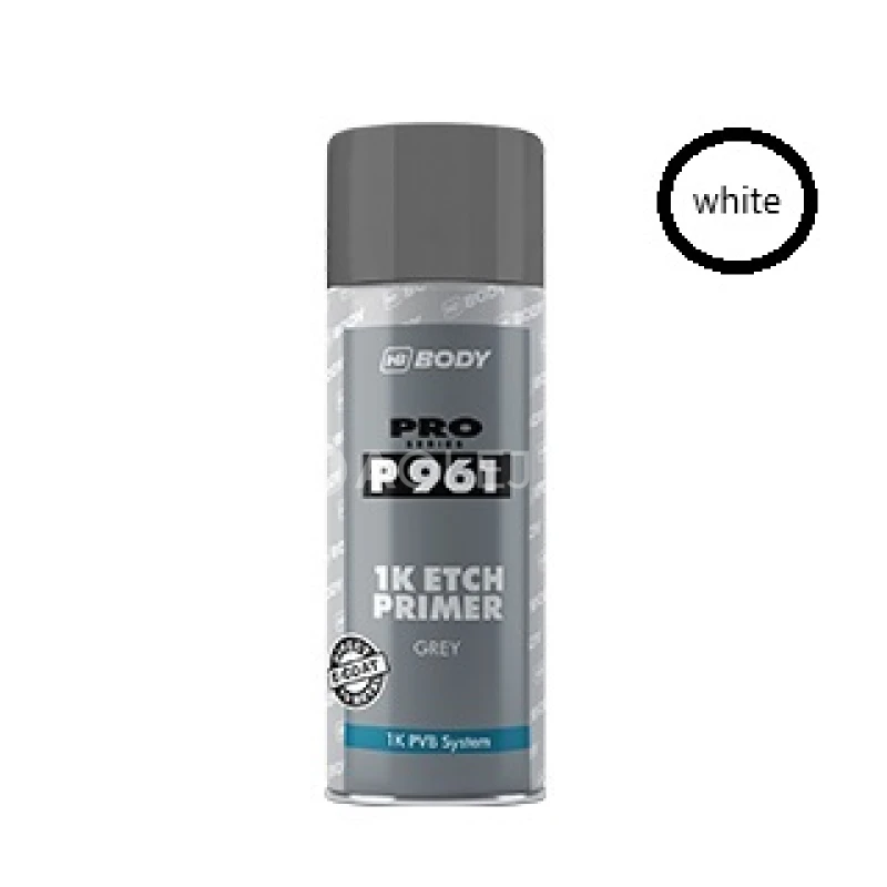 HB BODY P961 etch primer odhrdzovač a reaktívny základ v jednom biely v spreji 400ml