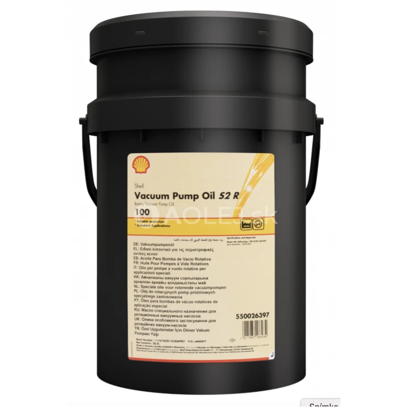 Shell Vacuum Pump Oil S2 R 100 20L