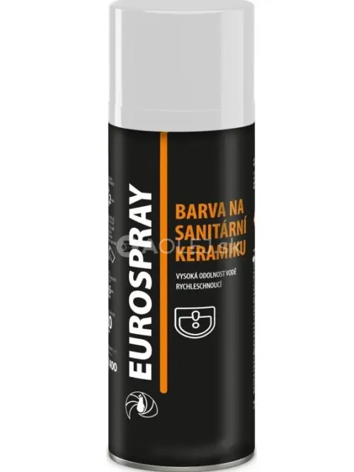Eurospray AC735 farba na sanitárnu keramiku biela lesklá 400ml