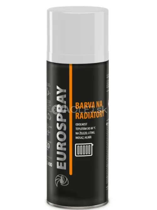 Eurospray AC733 sprej na radiátory biely lesklý ral 9003 400ml