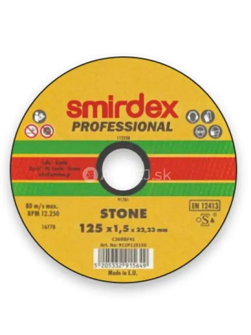 Smirdex 912 rezný disk na mramor a kov 115x1,5mm
