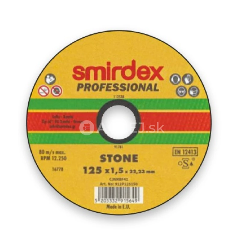 Smirdex 912 rezný disk na mramor a kov 115x1,5mm