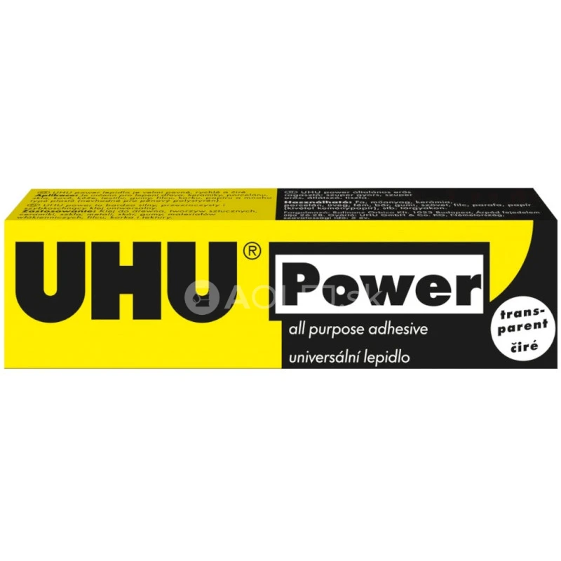 UHU POWER TRANSPARENT univerzálne priesvitné lepidlo 45 g
