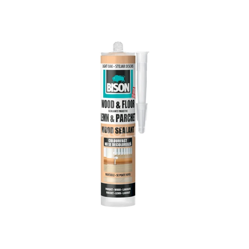 BISON WOOD SEALANT SVETLÝ DUB parketový tmel 300 ml